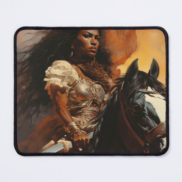 Item preview, Fantasy Woman Warrior Empowerment Portrait designed and sold by BrandonArtWorld.