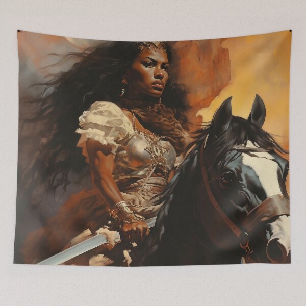 Item preview, Fantasy Woman Warrior Empowerment Portrait  designed and sold by BrandonArtWorld.