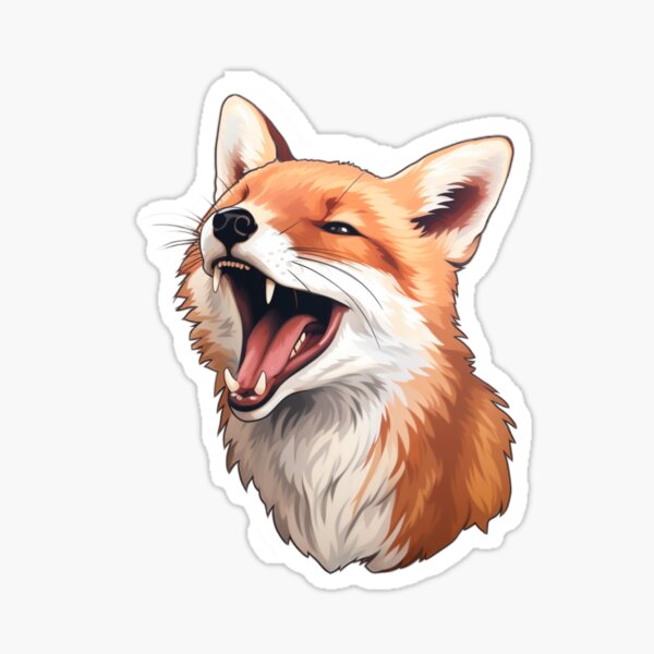 Sticker: Laughing Fox