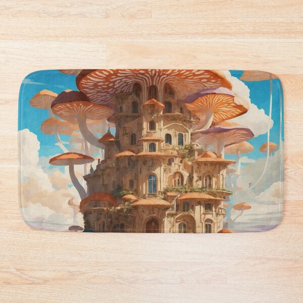 Item preview, Enchanting Mushroom Castle: A Whimsical Fungal Fantasy 18 designed and sold by TheTechnoCanvas.