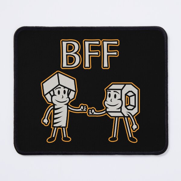 Item preview, BFF - Nut and Bolt Best Friends Forever designed and sold by The Artfiller.