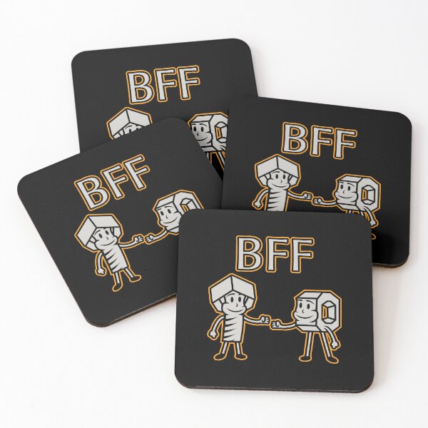 Item preview, BFF - Nut and Bolt Best Friends Forever designed and sold by The Artfiller.
