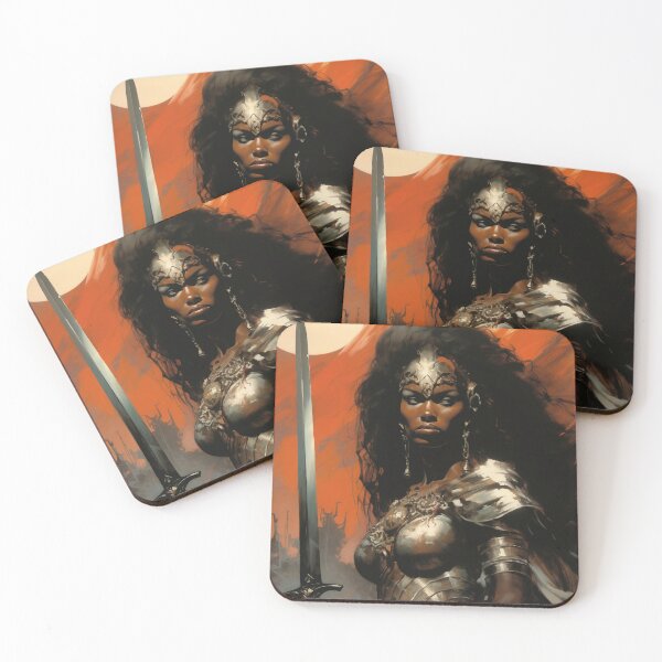 Item preview,  Fantasy Woman Warrior Empowerment Portrait  designed and sold by BrandonArtWorld.