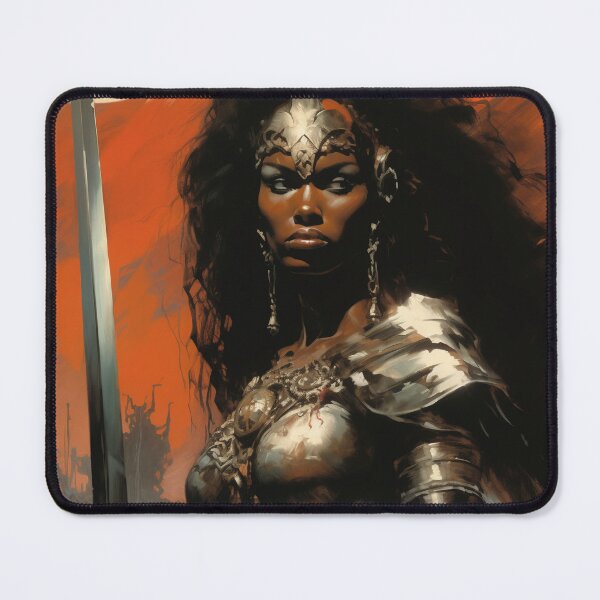 Item preview, Fantasy Woman Warrior Empowerment Portrait designed and sold by BrandonArtWorld.