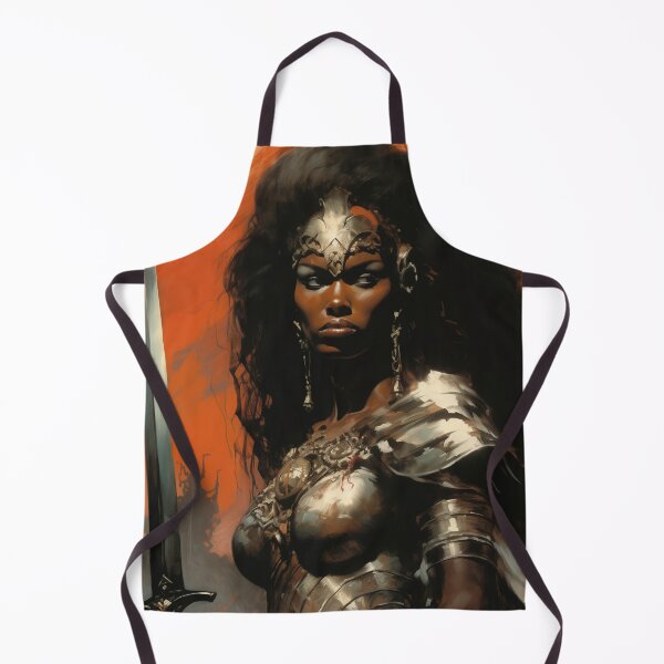 Item preview, Fantasy Woman Warrior Empowerment Portrait designed and sold by BrandonArtWorld.