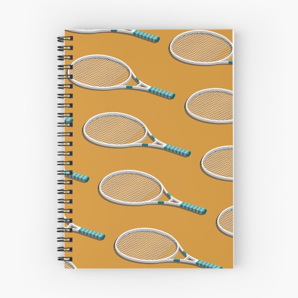 Artikelvorschau, Tennisschläger auf dem Orange Clay Court Illustrator Foto von Tennismates.au entworfen und verkauft von Boydfoto.