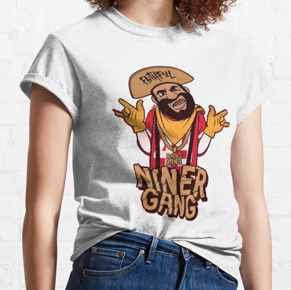 Bang Bang Niner Gang 49ers T Shirt Women's 49ers Gifts for Her - Happy  Place for Music Lovers