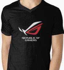 Asus Republic Of Gamers Mercandise Men's V-Neck T-Shirt