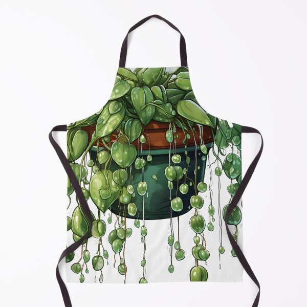 Item preview, Hanging Potted String of Pearls and Pothos Leaves Sticker Botanical Vines, 2D Game Art, Water Drops designed and sold by Artistically-T.