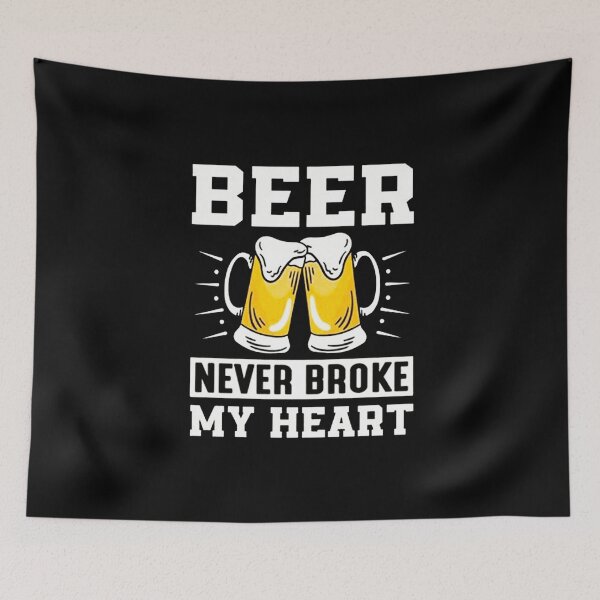 Item preview, Beer Never Broke My Heart designed and sold by ShopDOUB.
