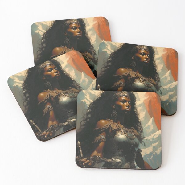 Item preview, Fantasy Woman Warrior Empowerment Portrait  designed and sold by BrandonArtWorld.