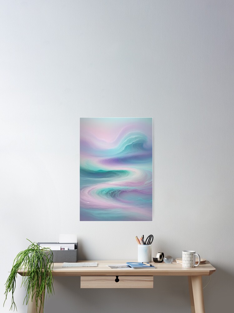 Thumbnail 2 of 3, Poster, abstract dreamscape designed and sold by CustomStickerCo.