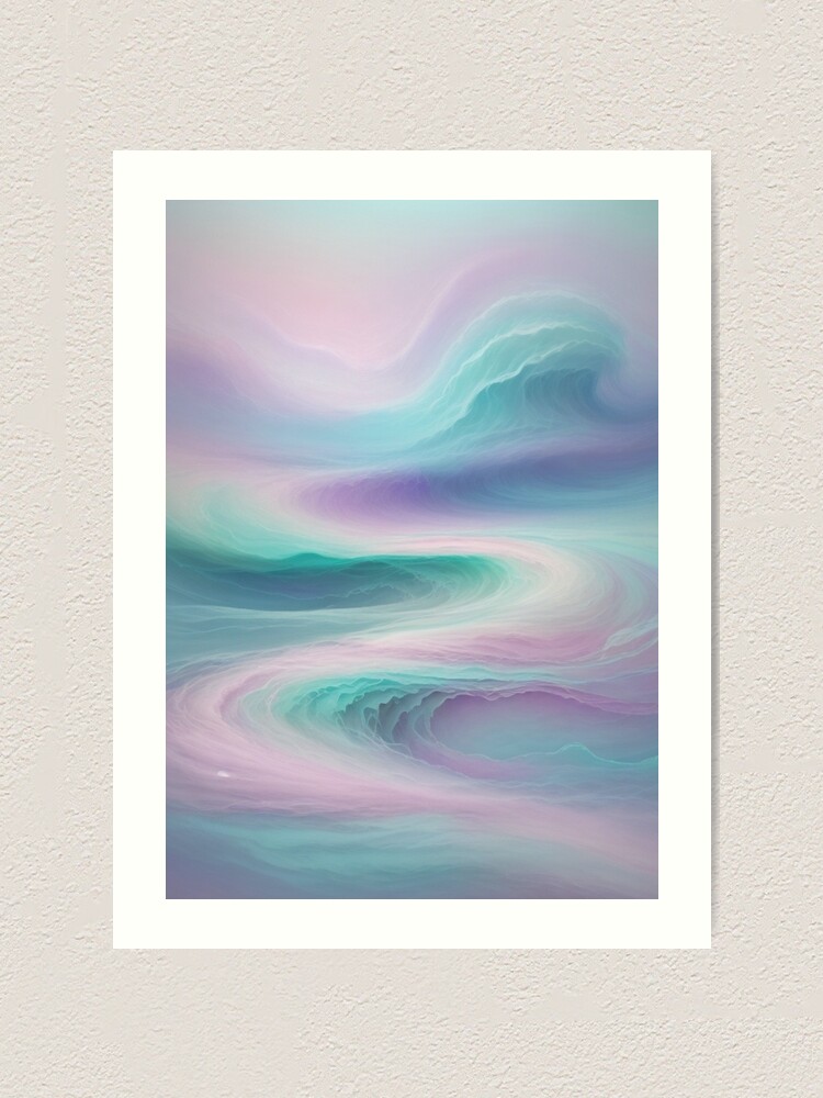 Thumbnail 1 of 3, Art Print, abstract dreamscape designed and sold by CustomStickerCo.