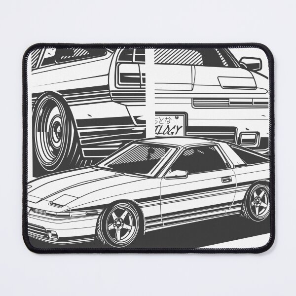 Item preview, TOYOTA SUPRA MK-3 BLACK AND WHITE designed and sold by TrilogyMerch.