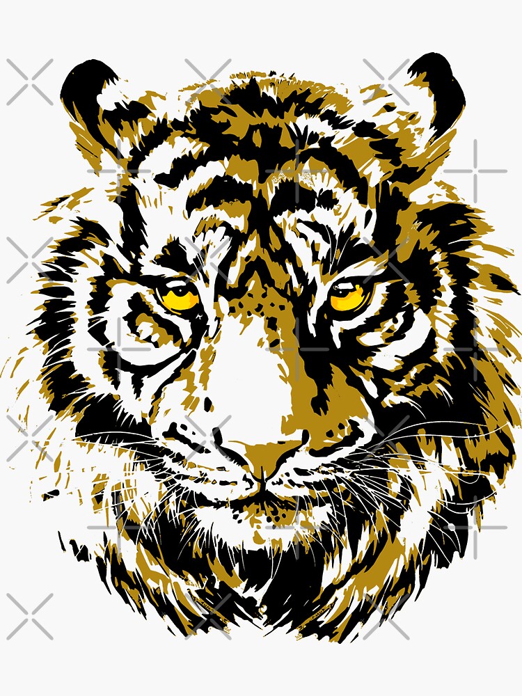 Beige Tiger Head T-Shirt - Tiger T-Shirt Essential T-Shirt for Sale by  BigWildKiwi