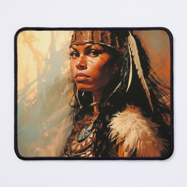 Item preview, Fantasy Woman Warrior Empowerment Portrait designed and sold by BrandonArtWorld.