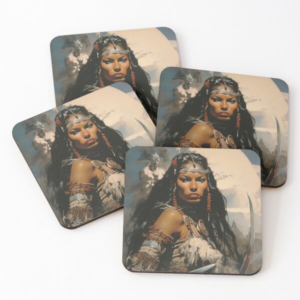 Item preview,  Fantasy Woman Warrior Empowerment Portrait  designed and sold by BrandonArtWorld.