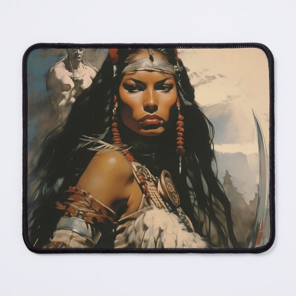 Item preview,  Fantasy Woman Warrior Empowerment Portrait  designed and sold by BrandonArtWorld.