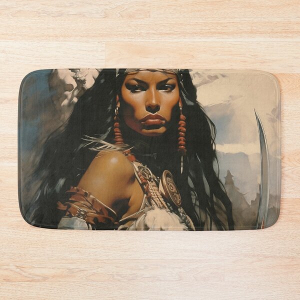 Item preview,  Fantasy Woman Warrior Empowerment Portrait  designed and sold by BrandonArtWorld.