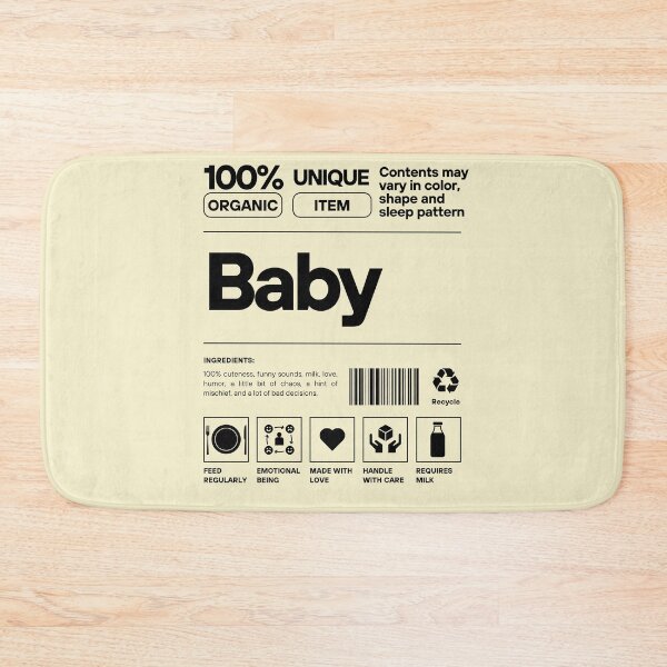 Item preview, Baby label with ingredients cute and funny designed and sold by Lady-Frost.