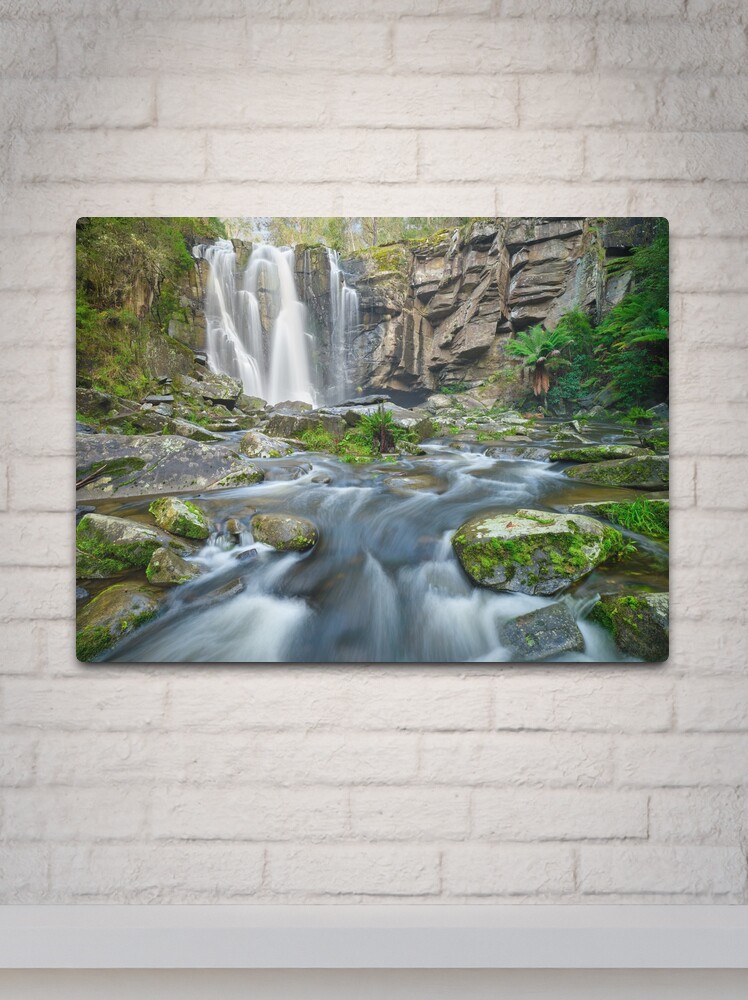 Thumbnail 2 of 4, Metal Print, Phantom Falls, Lorne, Victoria, Australia designed and sold by Chockstone.