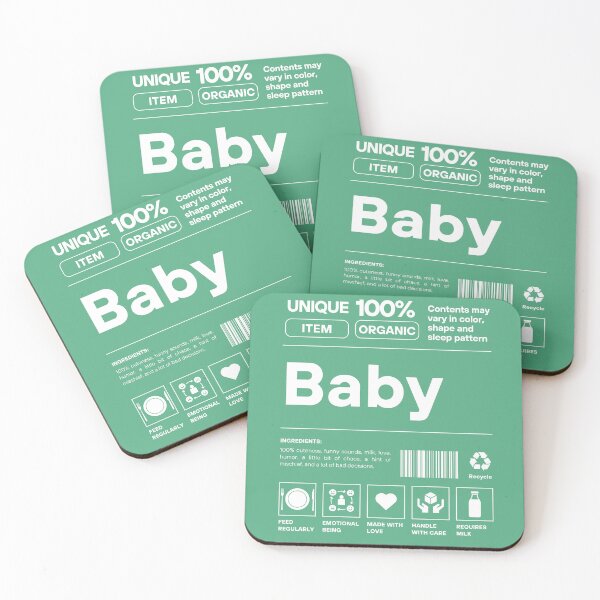 Item preview, Baby label with ingredients designed and sold by Lady-Frost.