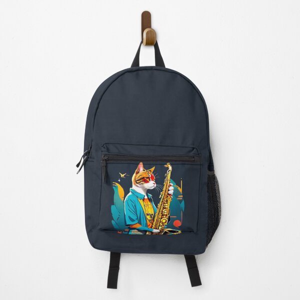 Item preview, Cat Playing Saxophone designed and sold by khachiche.