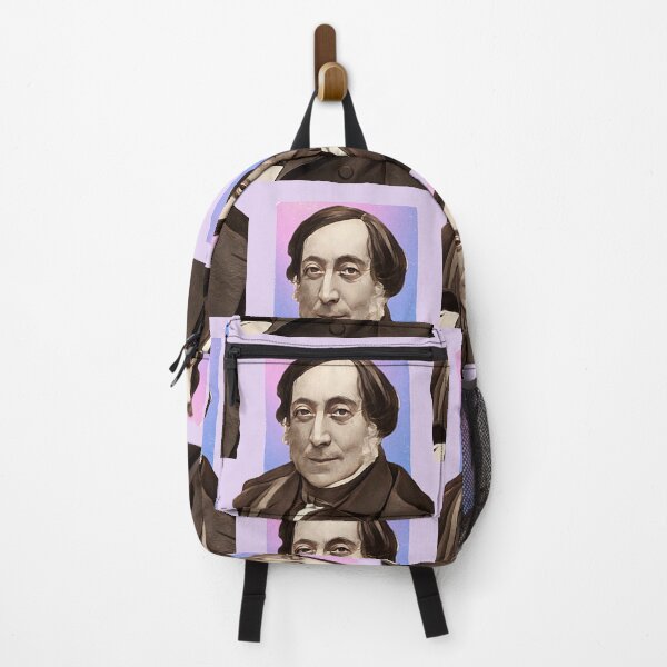 Item preview, Italian Composer Gioachino Rossini - purple pink - illustration designed and sold by Litstoy.