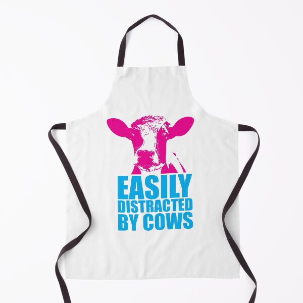 Item preview, Easily Distracted By Cows - PINK & BLUE designed and sold by SorryFrog.