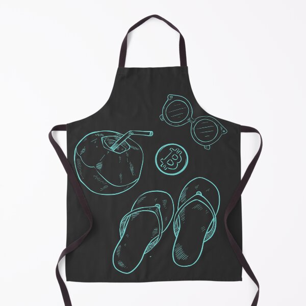 Item preview, Bitcoin Beach Scene - Crypto Logo designed and sold by GetCryptoSwag.