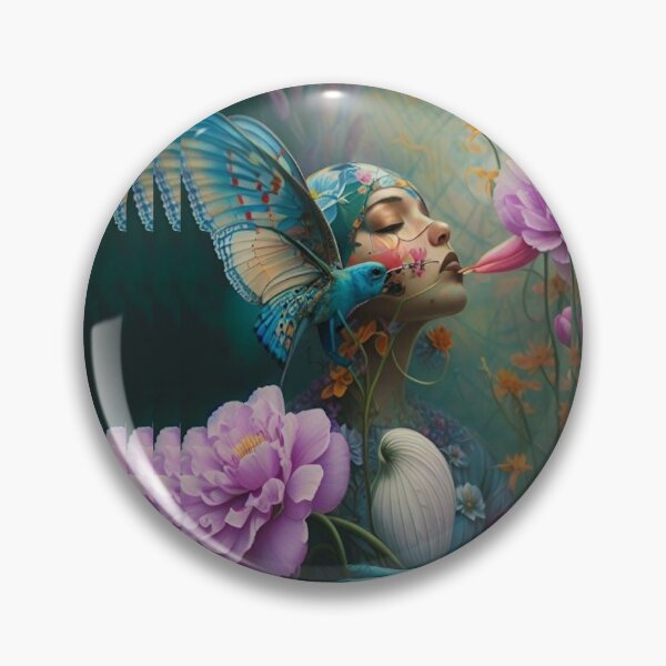 Item preview, The magical world forest women Guardian kissing on the flower designed and sold by JayaNayak.