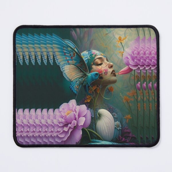 Item preview, The magical world forest women Guardian kissing on the flower designed and sold by JayaNayak.