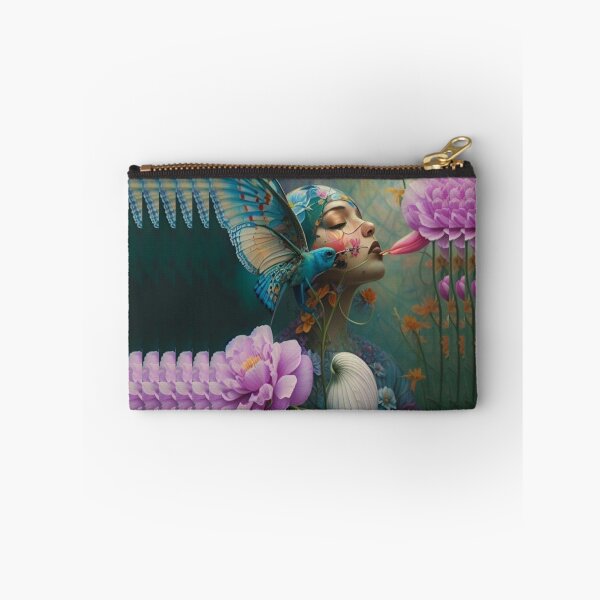 Item preview, The magical world forest women Guardian kissing on the flower designed and sold by JayaNayak.