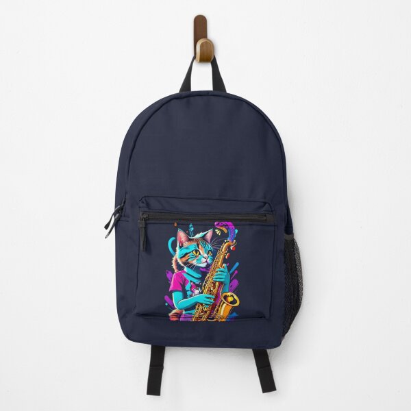 Item preview, Cat Playing Saxophone designed and sold by khachiche.