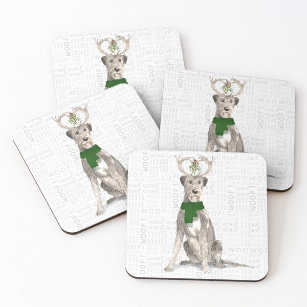 Item preview, Irish Wolfhound Christmas Dog designed and sold by SalonOfArt.