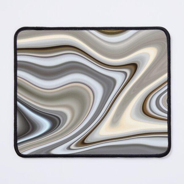 Item preview, Silver liquid paint marble pattern designed and sold by 1Celery.