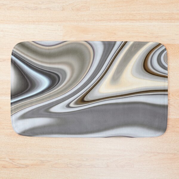 Item preview, Silver liquid paint marble pattern designed and sold by 1Celery.