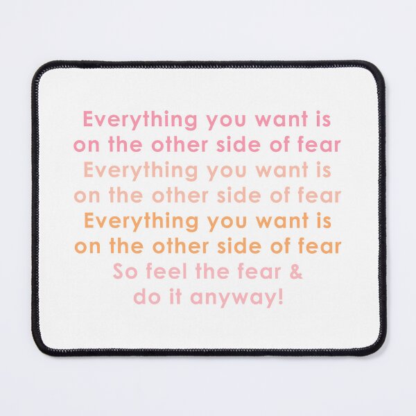 Item preview, feel the fear and do it anyway designed and sold by ApricotBlossom.