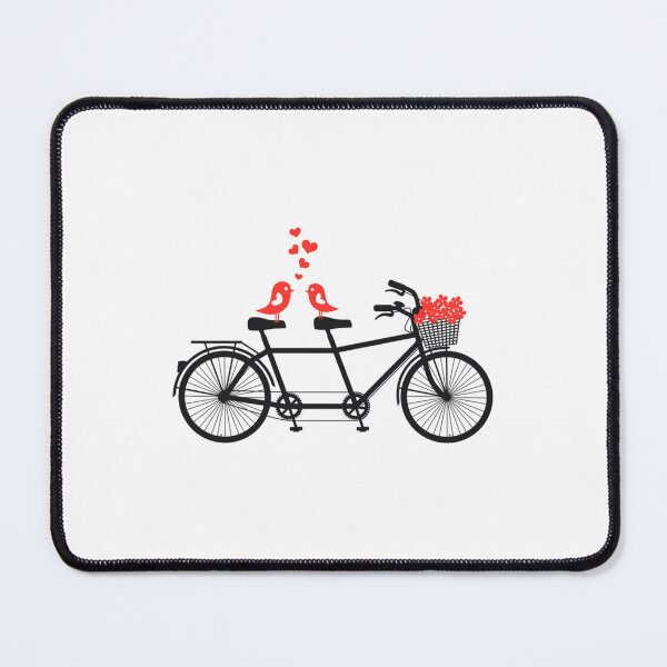Item preview, tandem bicycle with cute love birds   	 designed and sold by bpirgafvpyx35.