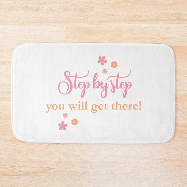 Item preview, motivational quote step by step you will get there designed and sold by ApricotBlossom.