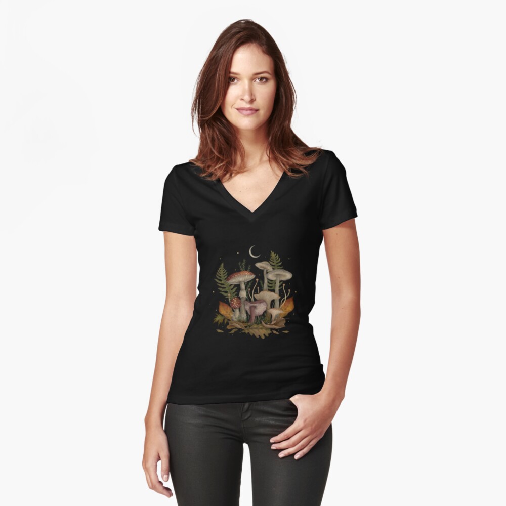 Item preview, Fitted V-Neck T-Shirt designed and sold by episodicDrawing.