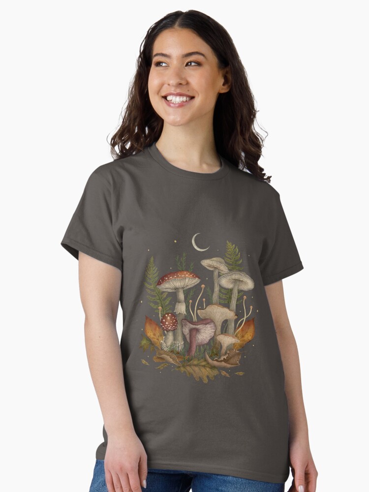 Thumbnail 1 of 7, Classic T-Shirt, Autumn Mushrooms designed and sold by episodicDrawing.