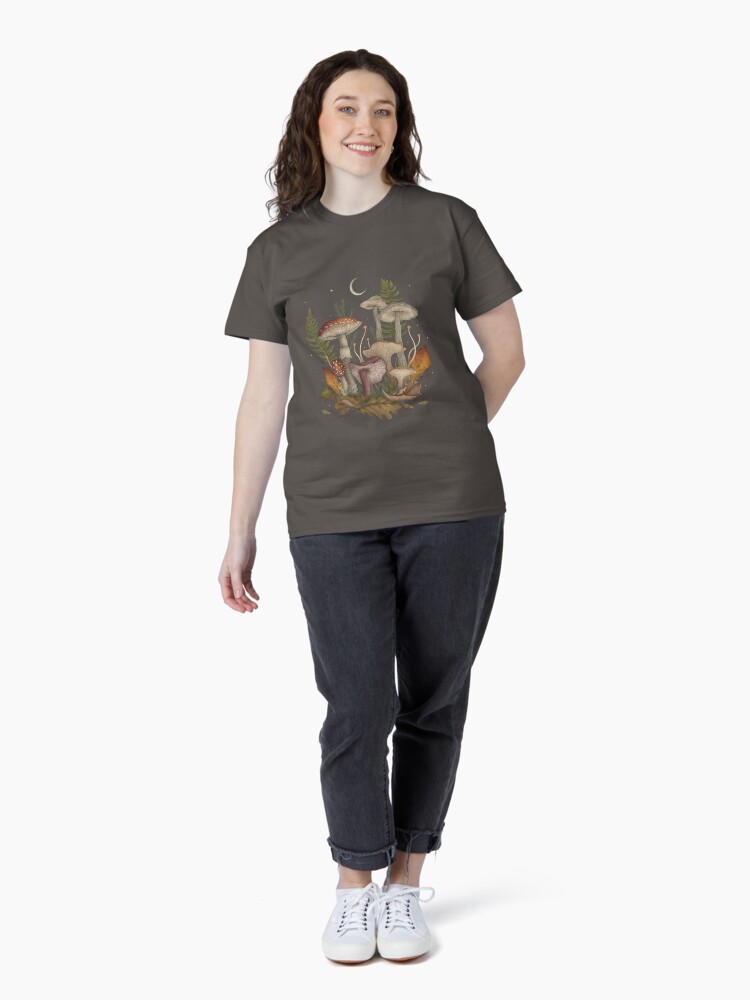 Thumbnail 4 of 7, Classic T-Shirt, Autumn Mushrooms designed and sold by episodicDrawing.