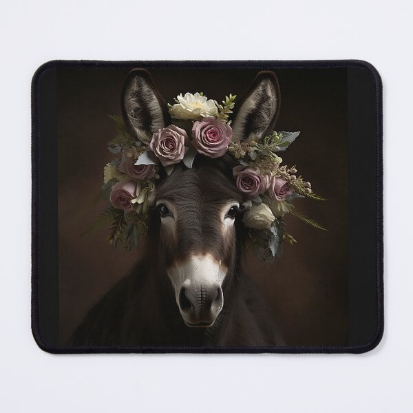 Item preview, Donkey Princess in crown of roses designed and sold by Pat Fish.