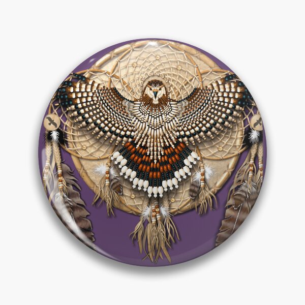 Item preview, Red-Tail Hawk Dreamcatcher Mandala 	 	 designed and sold by wnqgezovv25.