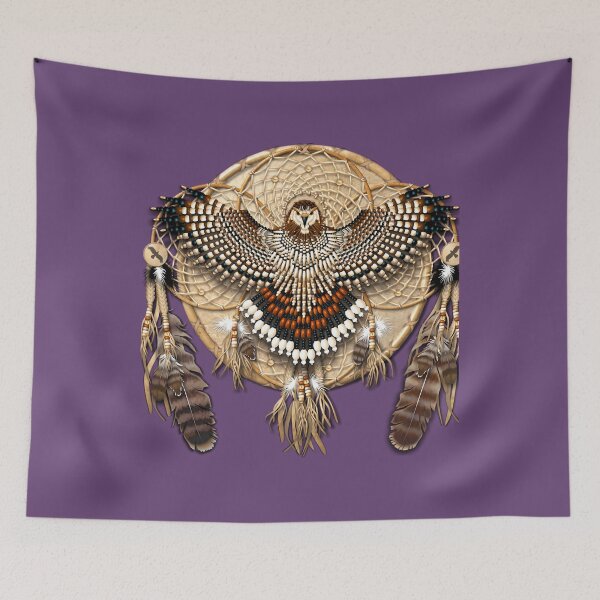 Item preview, Red-Tail Hawk Dreamcatcher Mandala 	 	 designed and sold by wnqgezovv25.
