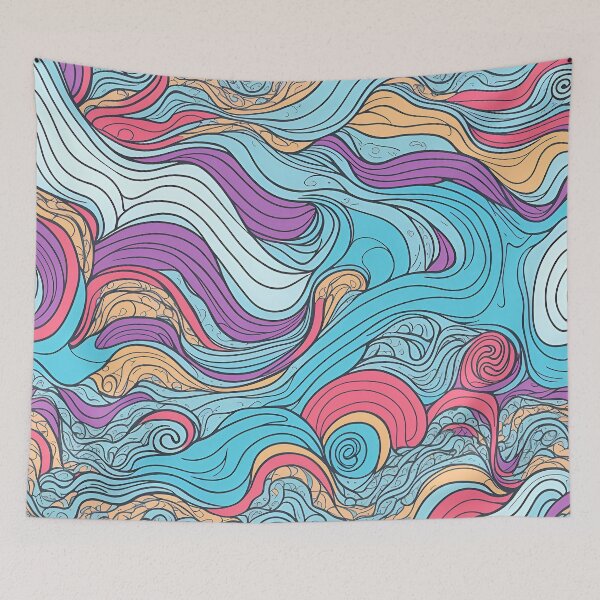 Item preview, Whimsical Waves: A Playful Doodle designed and sold by LeonAndrewRazon.
