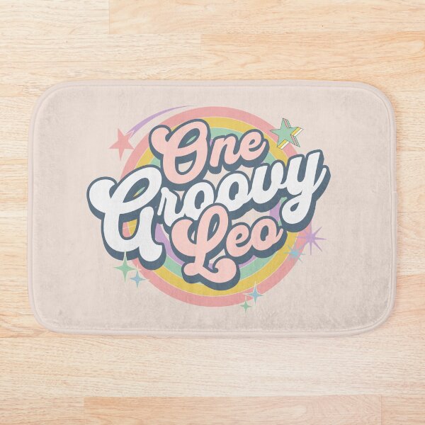 Item preview, One Groovy Leo Cute Retro Design in Pastel Colors designed and sold by positive-tribe.