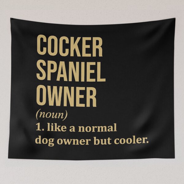 Item preview, Cocker Spaniel Dog Owner Definition in Gold designed and sold by XCIV.