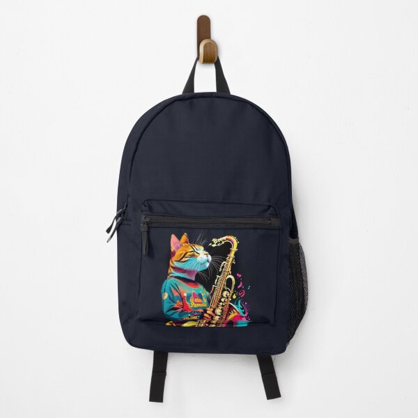 Item preview, Cat Playing Saxophone designed and sold by khachiche.